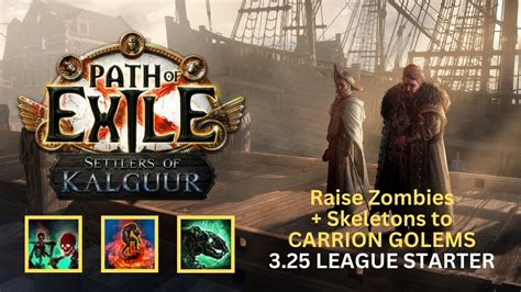 Path Of Exile Raise Zombies Skeletons League Starter Transition