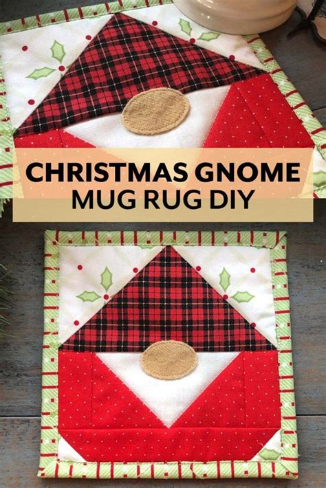 Gnome Mug Rug Tutorial