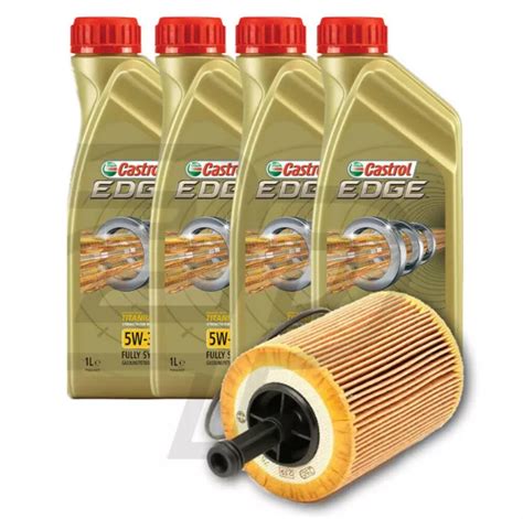 KIT INSPECCIÓN FILTRO Aceite 4LT Castrol 5W30 para Audi A3 8P1 1 9