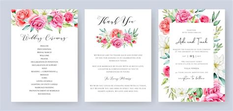 Premium Vector Wedding Invitation Card With Colourful Floral And Leaves