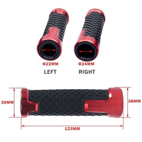 Motorcycle Grips Hand Pedal Biker Scooter Handlebar Grips Modified6088