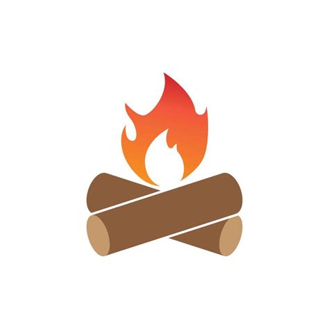 Campfire logo design vector template 40210353 Vector Art at Vecteezy