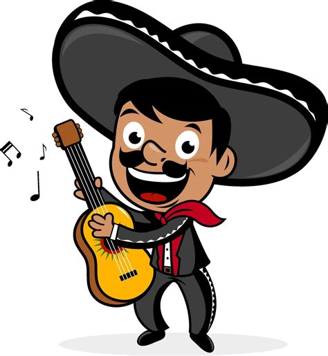 Mexicano Mariachi Hombre Con Un Sombrero Sombrero Canto Y Jugando El