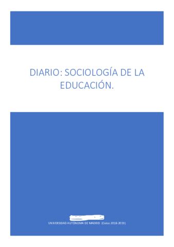 Sociolog A De La Educaci N Pdf