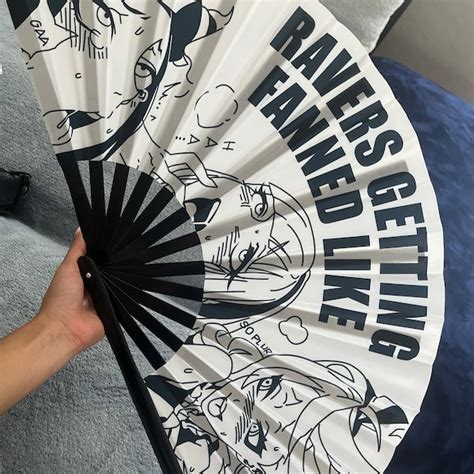 Disco Ball Rave Fan Rave Fan Rave Fan Holster Festival Fan Bamboo