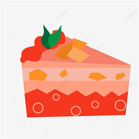 Dessert Cake Clipart Vector Cartoon Hand Drawn Dessert Cake Cartoon