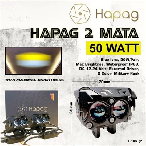 Jual LAMPU LASER DUA MATA HAPAG MINI PROJI 50 WATT SUPER BRIGHT SATU