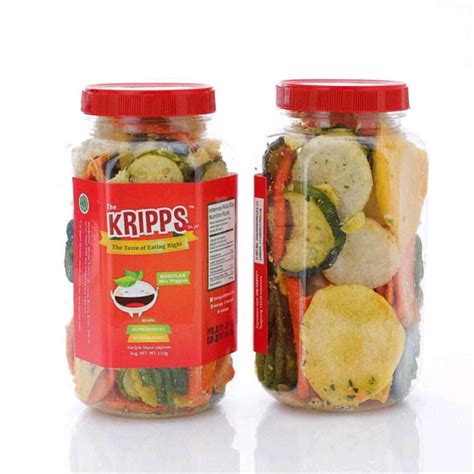 Keripik Buah Sayur The Kripps In Jar 150Gram Snack Renyah Sehat