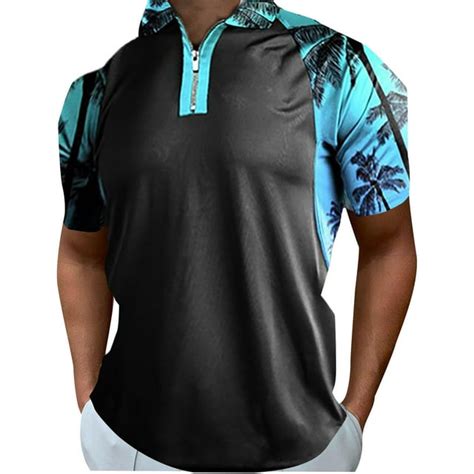 Akiihool Mens Polo Shirts Short Sleeve Slim Fit Mens Fine Line Stripe