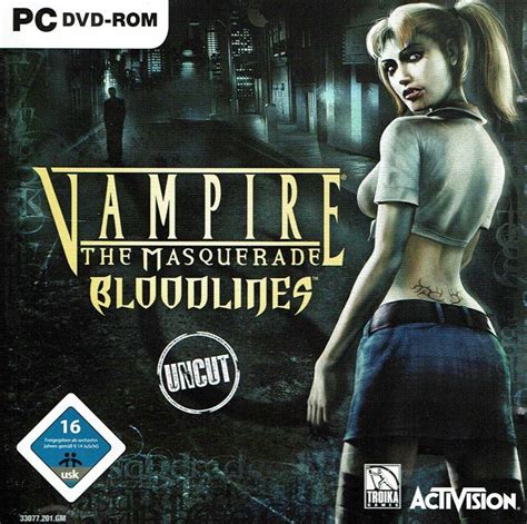 Vampire The Masquerade Bloodlines 2004 Windows Box Cover Art