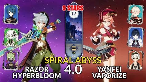 New Spiral Abyssrazor Hyperbloom Yanfei Vaporize Floor