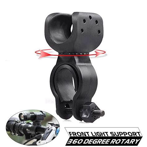 Holder Bracket For Flashlight Lamp Bicycle Front Light Support Outdoor Cycling Bicycle 360