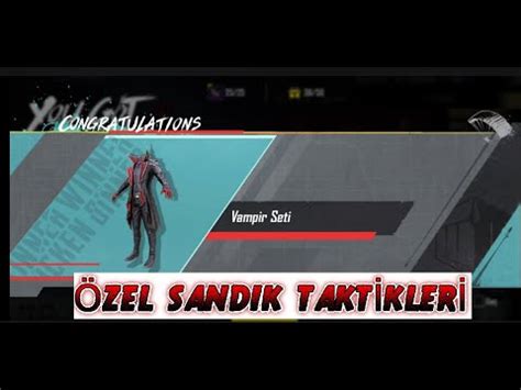 ÖZEL SANDIK TAKTİKLERİYLE TEK ONLUDA DESTANSI SET ALDIM PUBG Mobile