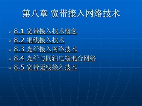 宽带接入网络技术word文档在线阅读与下载无忧文档