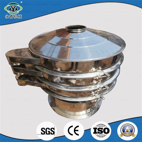 Double Decks Rotary Ceramic Calcium Carbonate Powder Vibrating Sieve