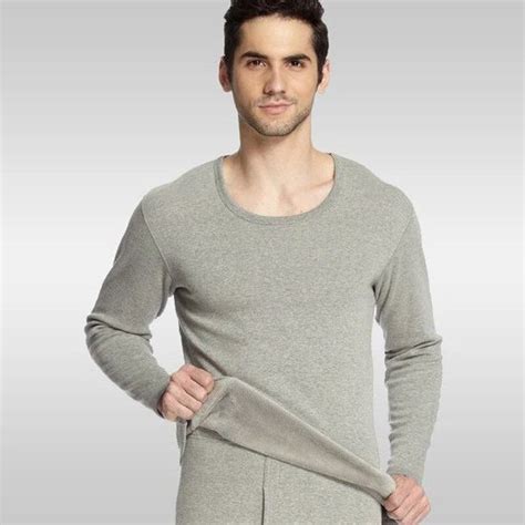 Pull En Coton Long Johns Sous V Tement Thermique Rembourr Et Pais Col