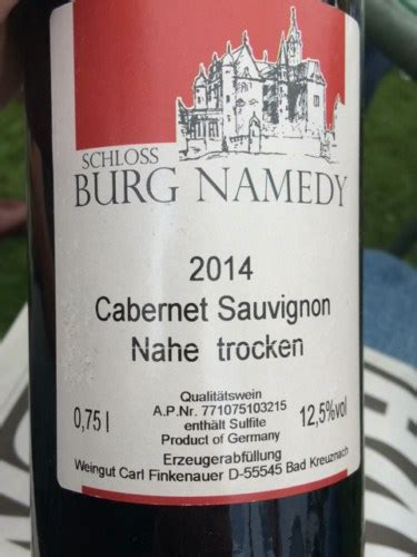 Carl Finkenauer Schloss Burg Namedy Cabernet Sauvignon Trocken Vivino