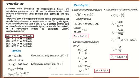 RESOLUÇÃO DA PROVA DE FÍSICA ESCOLA NAVAL 2017 YouTube