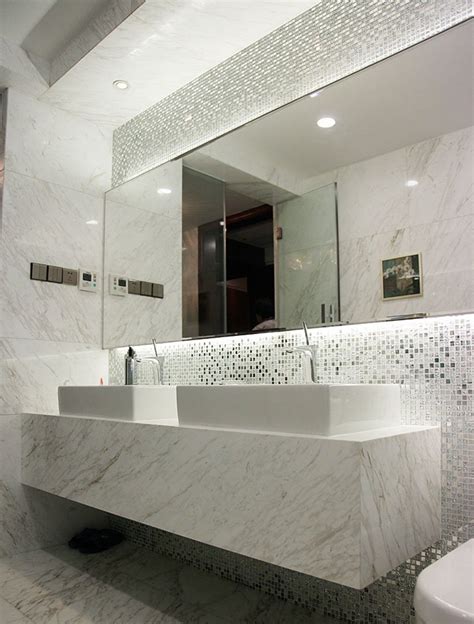 Silver Mosaic Bathroom Tiles Semis Online