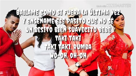 Dj Snake Taki Takilyrics Ft Selena Gomez Cardi B Ozuna Youtube