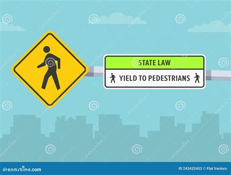 Traffic Regulations And Tips Close Up View Of A Pedestrian Crossing