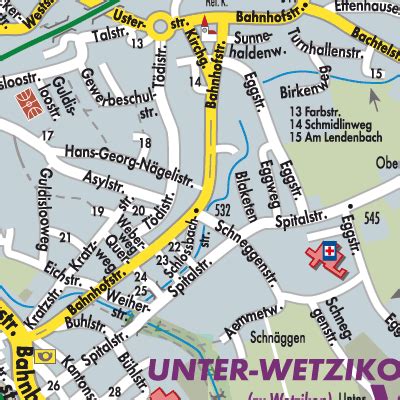 Wetzikon Zh Stadtpl Ne Und Landkarten