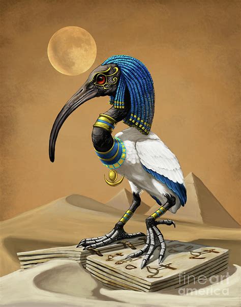 Thoth Egyptian God Digital Art By Stanley Morrison Fine Art America