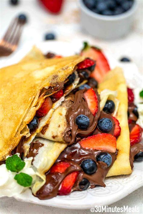 Easy Crepes Recipe - 30 minutes meals