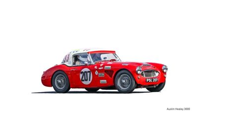 Austin Healey 3000 Racing Car Original Digital Image Download - Etsy