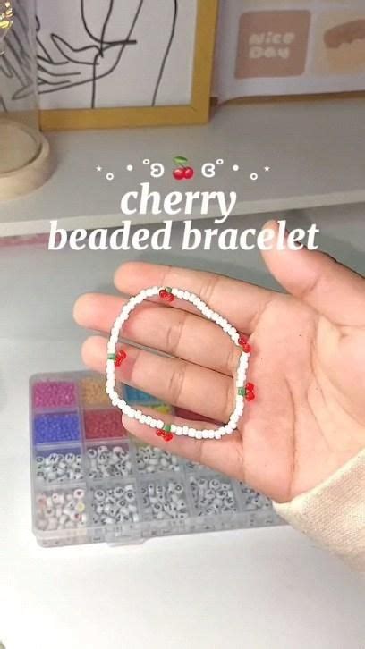 Quote Wind Gifts On Instagram Lets Make A Cherry Beaded Bracelet Na