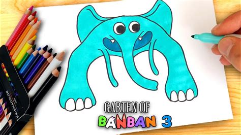 Como Dibujar GARTEN OF BANBAN 3 ELEFANTE How To Draw Garten Of