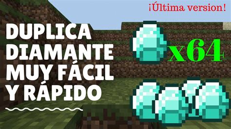 Nuevo Truco Para Duplicar Diamante Minecraft Bedrock Xbox One PE