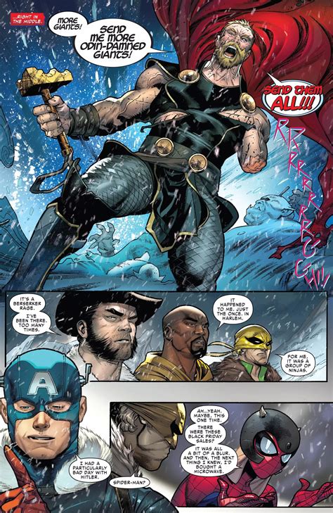 Thor Being A Regular Badass War Of The Realms Strikeforce The Land