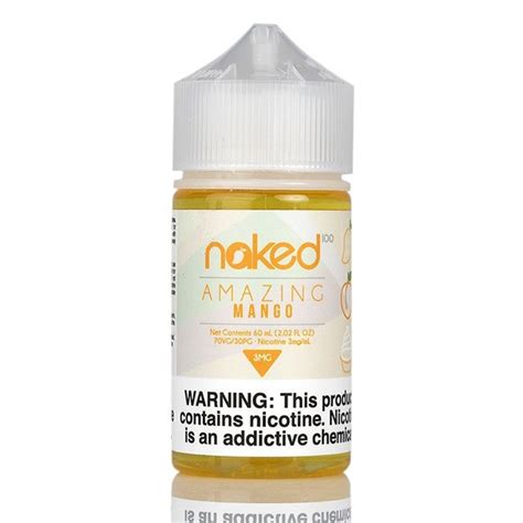 Naked 100 Mango Amazing Mango E Juice 60ml Vapesourcing