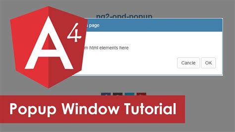 Angular Popup Modal Window Example YouTube