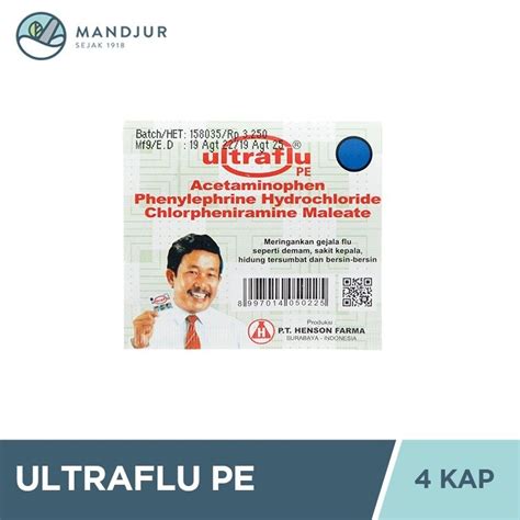 Jual Ultraflu Pe 4 Tablet Obat Flu Demam Sakit Kepala Dan Hidung