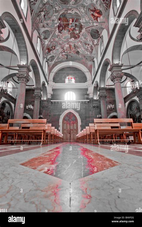 interior architecture design of church, Italy Stock Photo - Alamy