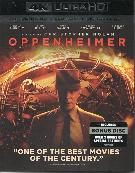 Oppenheimer4k Uhd Blu Rayオッペンハイマー輸入盤dvdで観た映画のレビュー がちゃんの部屋~映画と旅行の偏愛