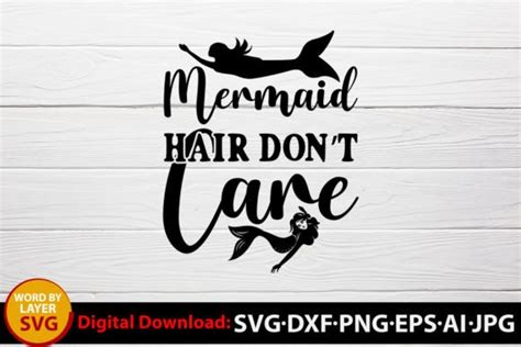 Mermaid Hair Don T Care SVG Graphic By SVGQueen Creative Fabrica