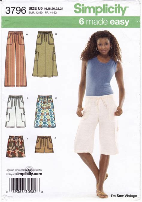 Simplicity 3796 Sewing Pattern Misses Skirts In Three Etsy