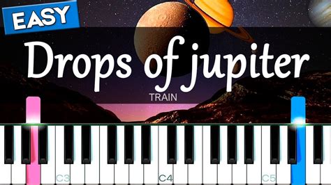 Drops Of Jupiter Train Easy Piano Tutorial Sheet Music Midi