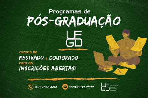 UFGD reabre inscrições para cursos de mestrado e doutorado Dourados