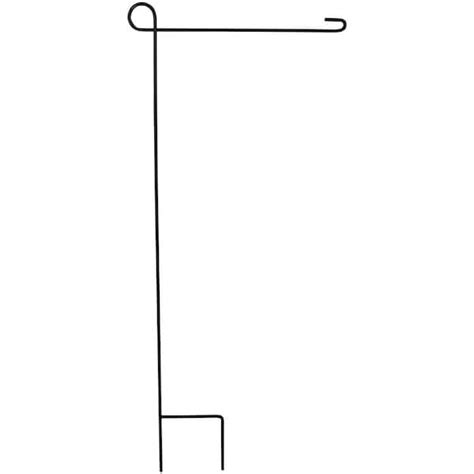 Northlight 37.75 in. Black Metal Garden Flagpole 34219470 - The Home Depot