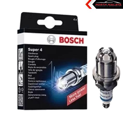 BOSCH SUPER 4 SPARK PLUG FOR PROTON TOYOTA HYUNDAI NISSAN FR78 X