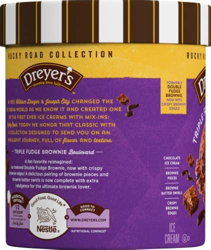 Dreyer S Rocky Road Collection Triple Fudge Brownie Ice Cream Tub