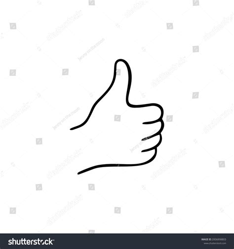 Good Job Gesture Human Hand Vector Stock Vector (Royalty Free ...