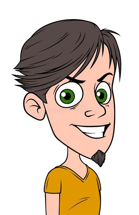 Avatar Do Vetor Do Retrato Do Car Ter Do Menino Dos Desenhos Animados