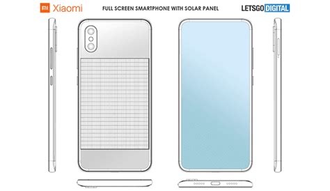 Xiaomi patenta teléfono inteligente equipado con un panel solar