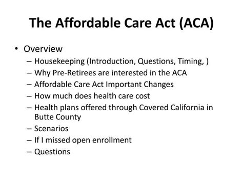 Ppt The Affordable Care Act Aca Powerpoint Presentation Free Download Id 2649033