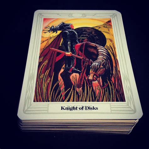 Daily Draw Knight Of Disks Thoth Cards Of Light